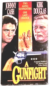 A Gunfight (VHS)(Western) Kirk Douglas, Johnny Cash! - Picture 1 of 6