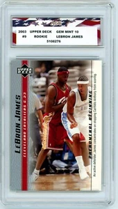 2003 Upper Deck LeBron James Rookie Card #9 Phenomenal Beginning AGC 10 Gem Mint - Picture 1 of 2