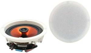 Herdio 2X 6.5" Ceiling Speakers 300W 2-Way Wall Flush Mounted Office KitchenShop - Picture 1 of 12