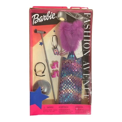 BARBIE FASHION AVE 56650 радуга блестки гордость платье винил фиолетовый - Изображение 1 из 2