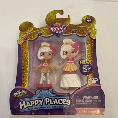 Acessório Pop Shopkins Happy Places Cupcake Queenie Royal Trends / Novo na embalagem  - Imagem 1 de 3