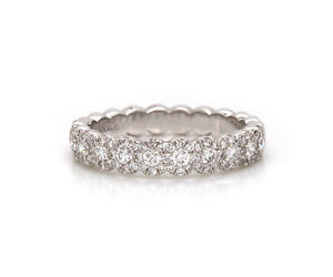New Gabriel & Co. Straight Scalloped Diamond Anniversary Band Ring in 14K