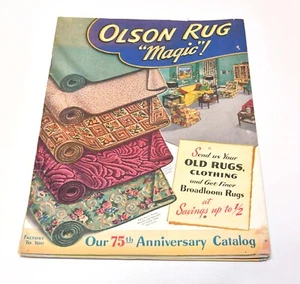 OLSON RUGS "MAGIC" 75TH ANNIVERSARY PUBLICATION, CATALOG  #DC - Picture 1 of 8