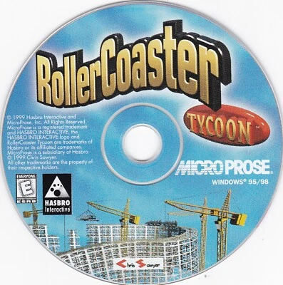 Vintage RollerCoaster Tycoon (PC, 1999, Hasbro) - Image 1 of 2