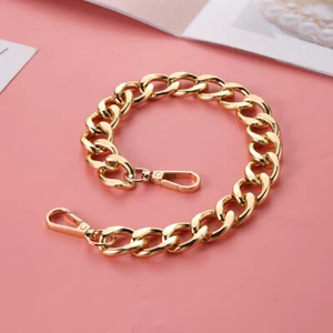 40 cm dicke Metallkette, Schultergurt, Handtaschengriffe (A-40 cm, Gold) - Bild 1 von 12