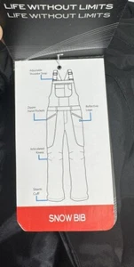 Swiss Alps Womens Water Resistant Breathable Ski Bib Pants with Pocket Size 2X - Picture 1 of 7