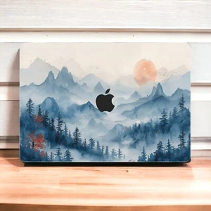 Indigo Mountains MacBook Skin - Premium Vinylfolie kompatibel mit MacBook Pro - Bild 1 von 7
