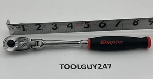 SNAP ON TOOLS USA RED 1/4 Drive Soft Grip Quick-Release Flex Ratchet THRLF72 + - Foto 1 di 5