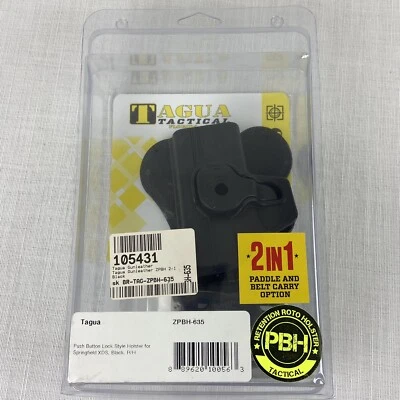 Tagua ZPBH635 Push Button Locking Rotating Kydex Paddle Holster Springfield XDS  - Image 1 of 2