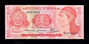 F.C. HONDURAS , 1 LEMPIRA 1980 , S/C ( UNC ) , P.68a . - Imagen 1 de 2