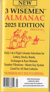 2025 The Original 3 Wisemen Almanac - Lottery Dream Book, Numerology - Picture 1 of 1
