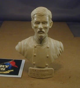 1/9 Scale Resin Bust Lt. Dixon CSS Hunley Confederate Submarine Commander ACW - Picture 1 of 3