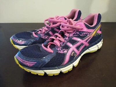 Asics Gel Excite 3 Shoes Women's Size 7.5 Running Blue Pink Yellow T5B9N - Image 1 of 4