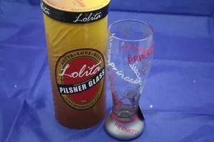 Lolita 22 oz. Pilsner Glass " Princess " Hand Painted New in Box. Never Used. - Picture 1 of 4
