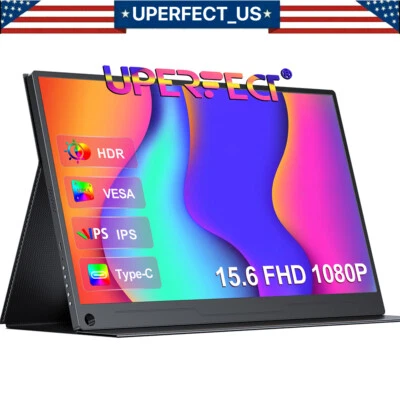 UPERFECT 15.6" 60HZ 1920*1080 HDR IPS Portable Monitor Fr HDMI Input Laptop Used - Image 1 of 4
