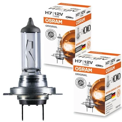 2x OSRAM H7 12V 55W Original Halogen 64210 Glühlampe Glühbirne PX26d - Bild 1 von 3