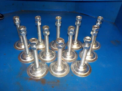 NONAME Levelling feet for Sawmill , equipment, rails levelling etc.. 12 pack new