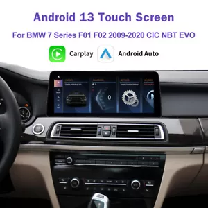 10.25'Wireless Carplay Android13 TouchScreen For CIC BMW 7 Series F01 F02 09-12 - Picture 1 of 9