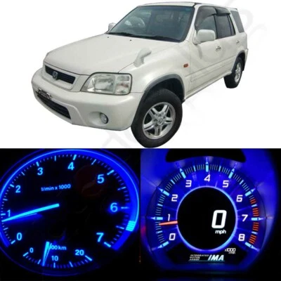 Blue Instrument Speedo Cluster Light Bulbs LED Kit For 1997-2001 Honda CR-V MT - Image 1 of 4