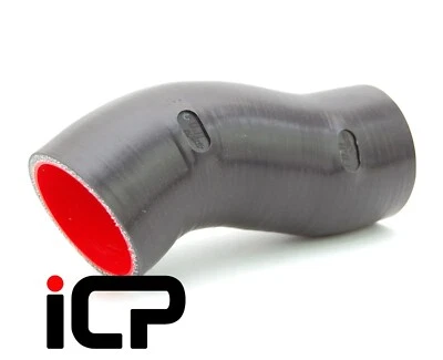 Caja de aire de silicona negra 76 mm para manguera de admisión se adapta a: Subaru Impreza 00-07 WRX STi Foto 1 de 2