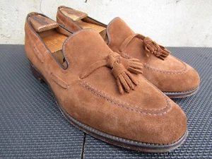 Loake Lincoln braun Wildleder Leder Quasten Schuhe Halbschuhe Herren UK 9,5 F US 10,5 - Bild 1 von 9