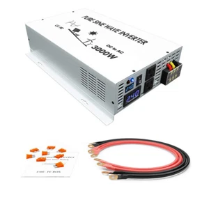3000W Pure Sine Wave Inverter 24V DC to 240V AC Solar Battery Power Inverter - Picture 1 of 4
