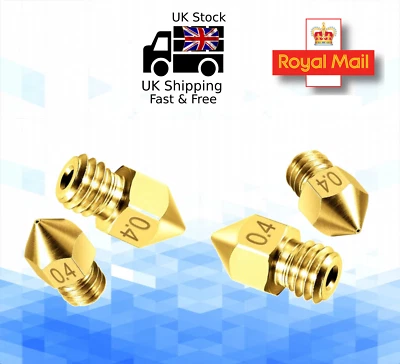 10pcs 0.4mm Extruder Nozzle Tip 3D Printer CR Ender 3 Pro / V2 / CR10 / SE-6 - Image 1 of 2