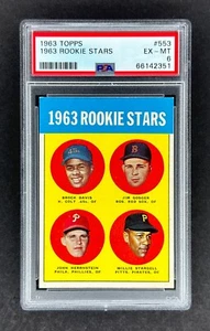 1963 Topps #553 Willie Stargell RC (Piratas) PSA 6 ¡Ex/como nuevo novato! ¡NUEVA LOSA! - Imagen 1 de 2