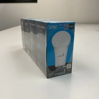Hyperikon Dimmable LED Light Bulbs A19 12W 4000K GU24 - 4 Pack - Image 1 of 3