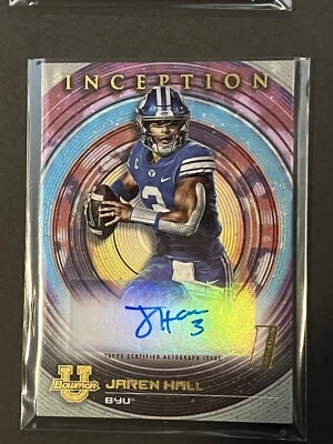 2023 Bowman Inception BYU Vikings Jaren Hall RC #BIA-JHL - SP Rookie Auto - Image 1 of 2