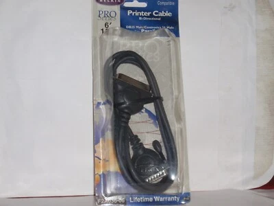 Belkin Pro Series IEEE1284 Printer Cable Bi-Directional DB25 36 Male 6' - Image 1 of 2