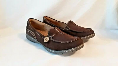 Naturalizer Women's Leather Brown Loafer Shoe 9 1/2 RADDER MED Casual Slip On - Image 1 of 4