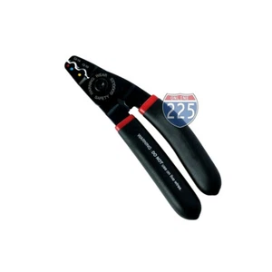 Heavy Duty Mini Crimper Hand Tool Crimps 10-22 AWG Gauge Insulated Terminals USA - Picture 1 of 2