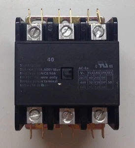 DAYTON Definite Purpose Contactor 3 Poles 40 Full Load Amps 120v Coil - Picture 1 of 5
