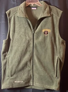 Columbia Baylor University Zip Up Fleece Vest Size Large - Picture 1 of 1