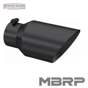 PUNTA DE ESCAPE NEGRA MBRP 12"" 4"" ENTRADA 6"" SALIDA DOBLE PARED ÁNGULO T5072BLK - Imagen 1 de 5