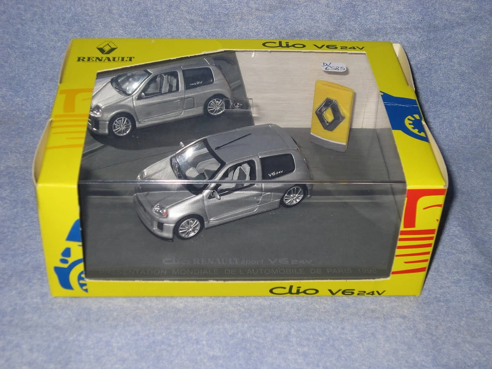 DV6585 UH UNIVERSAL HOBBIES RENAULT CLIO SPORT V6 24V PARIS 1998 7711211534 1/43 - Photo 1/1