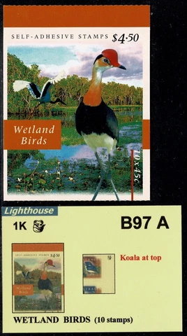 1997 Wetland Birds - 1 Koala reprint at Top - Mint Cover