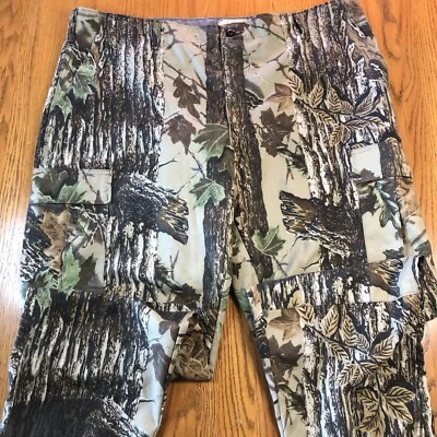 Redhead Hunting Pants Men 2XL Green Camo Realtree Cargo Double Knees - Image 1 of 4