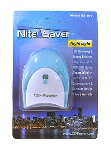 Single Pack Nite Saver New Modern Style LED Night Light - Blue - Picture 1 of 4