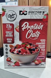 DC CHOICE Strawberry High Protein Oats (23g Eiweiß) 750 gm - Bild 1 von 2