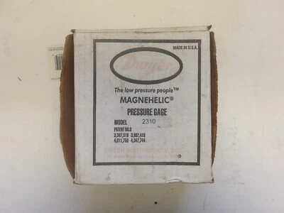 DWYER P/N:2310 PRESSURE GAUGE MAGNAHELIC DIFFERIENTIAL 4" FACE - Image 1 of 4