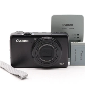 [NEAR MINT] Canon PowerShot S90 10.0MP Compact Digital Camera Black - Picture 1 of 15