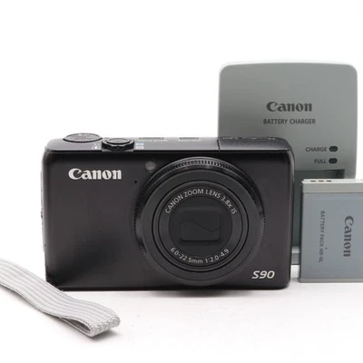 [NEAR MINT] Canon PowerShot S90 10.0MP Compact Digital Camera Black - Image 1 of 4