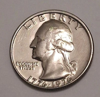 1975-1976  No Mint Mark Bicentennial Washington Quarter  Drummer Boy 🇺🇸  DB886 - Image 1 of 2