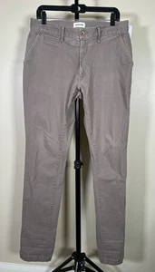 Taylor Stitch $138 The Foundation Slim Espresso Brown Gray Stretch Pants 33x35 - Picture 1 of 16