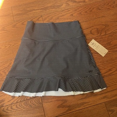 Nueva Falda de Natación Albion Cuadros Negra Blanca Cintura Alta Estampado Talla S Cuadros Foto 1 de 4