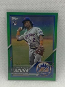 2025 Topps LIDS Exclusive MLB Chase Luisangel Acuna RC Green Foil 7/99 NY METS - Bild 1 von 3