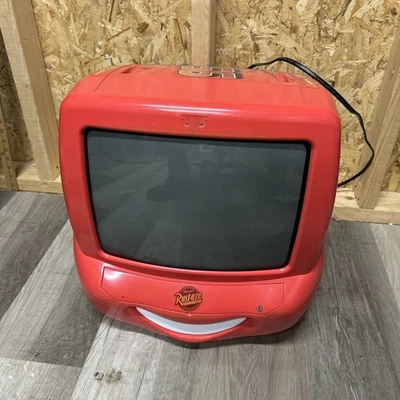 READ Disney Pixar Cars Lightning Mcqueen 13" CRT TV DVD Combo NO REMOTE REPAIR - Image 1 of 4