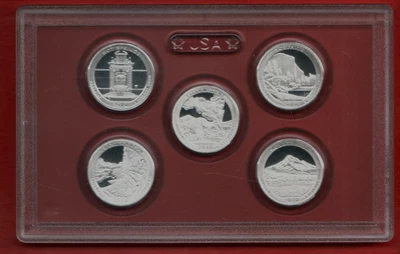 2010  S United States Mint America the Beautiful Quarter Silver Proof Set - Image 1 of 4